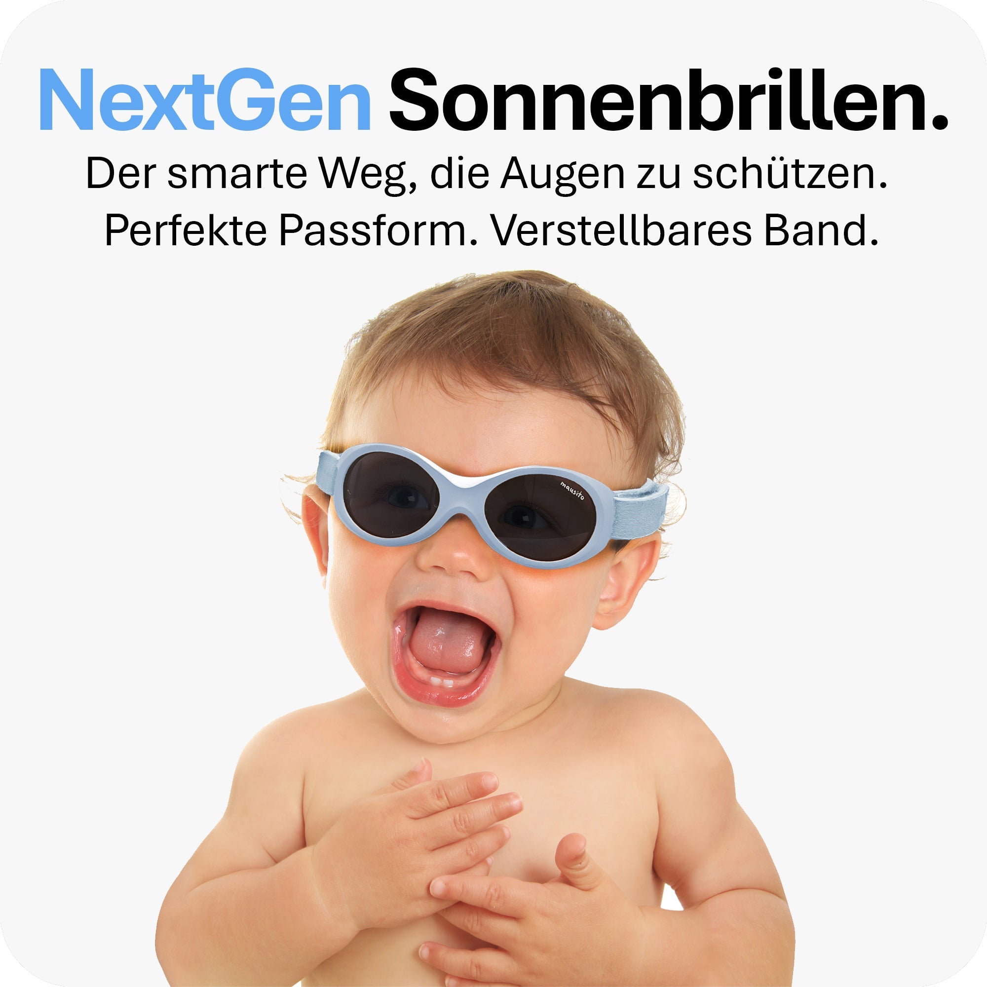 BABY SURFER | 0 - 18 Monate - MAUSITO - Kindersonnenbrillen für Jungen und Mädchen