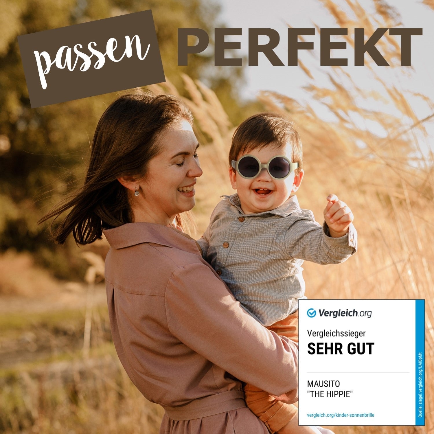 THE HIPPIE | 6 - 24 Monate & 2 - 5 Jahre - MAUSITO - Kindersonnenbrillen für Jungen und Mädchen