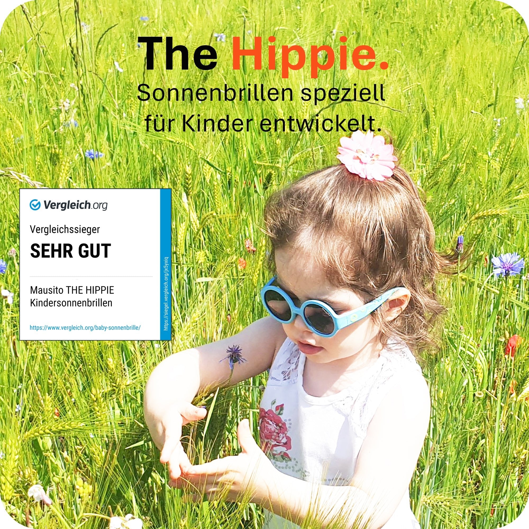 THE HIPPIE | 6 - 24 Monate & 2 - 5 Jahre - MAUSITO - Kindersonnenbrillen für Jungen und Mädchen