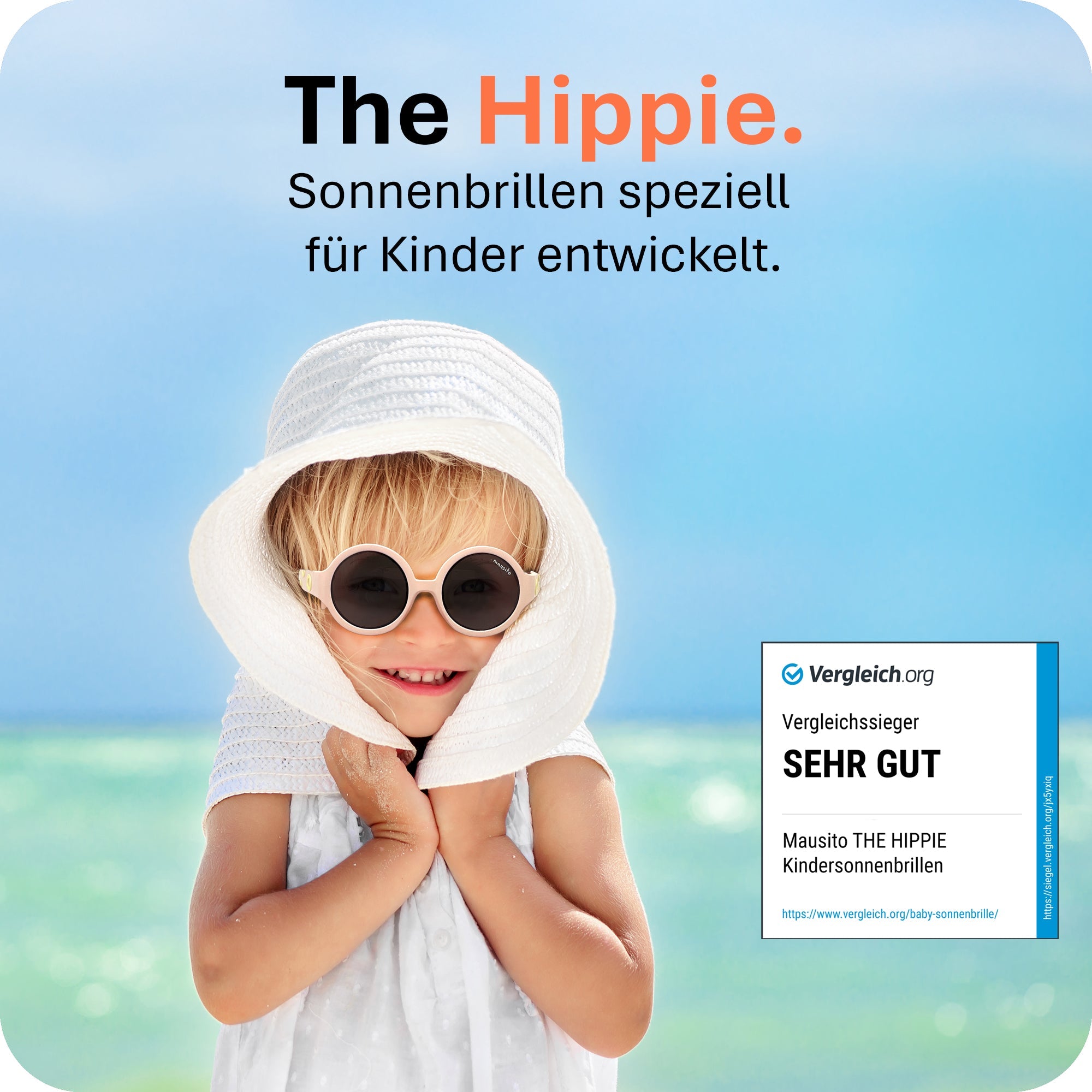 THE HIPPIE | 6 - 24 Monate & 2 - 5 Jahre - MAUSITO - Kindersonnenbrillen für Jungen und Mädchen