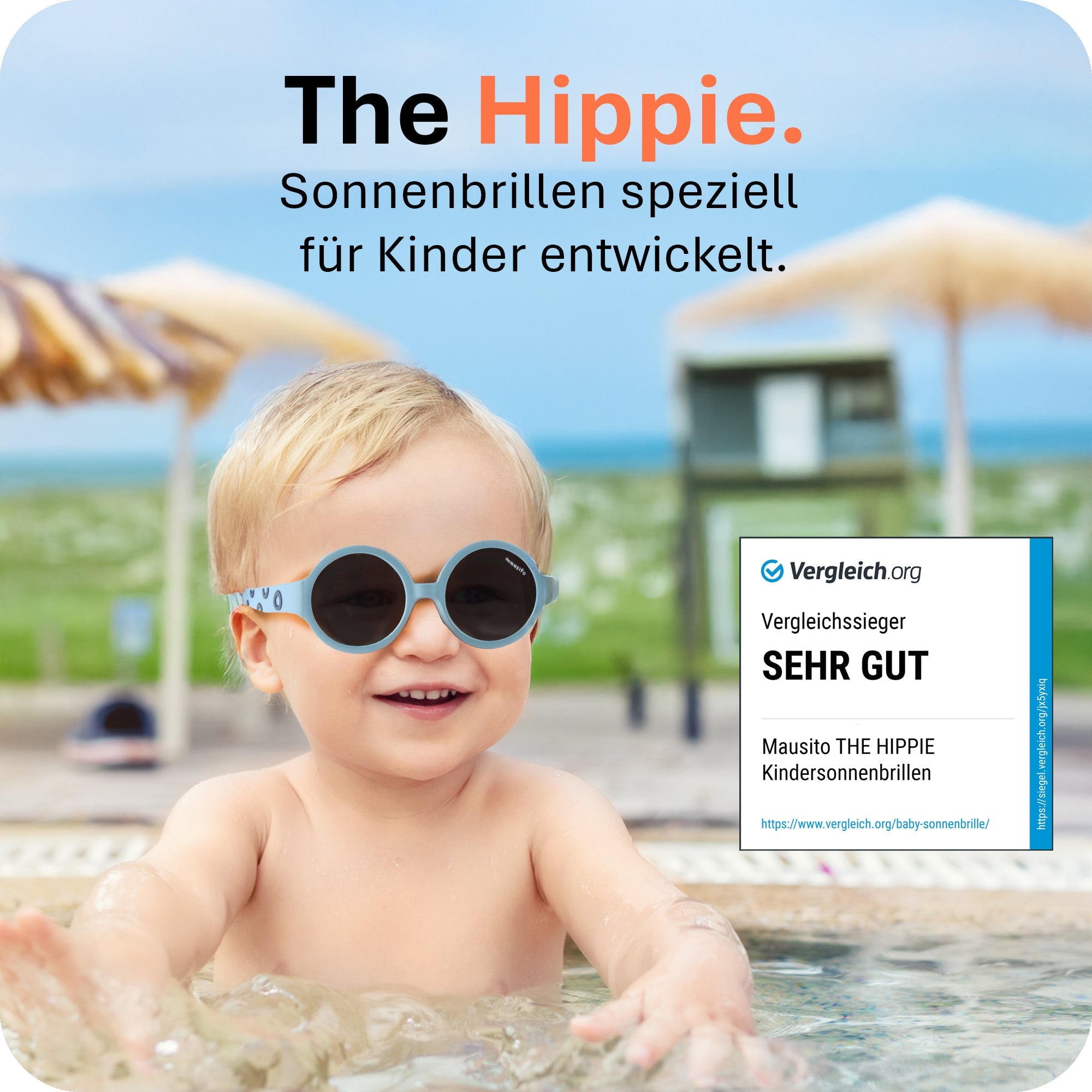 THE HIPPIE | 6 - 24 Monate & 2 - 5 Jahre - MAUSITO - Kindersonnenbrillen für Jungen und Mädchen