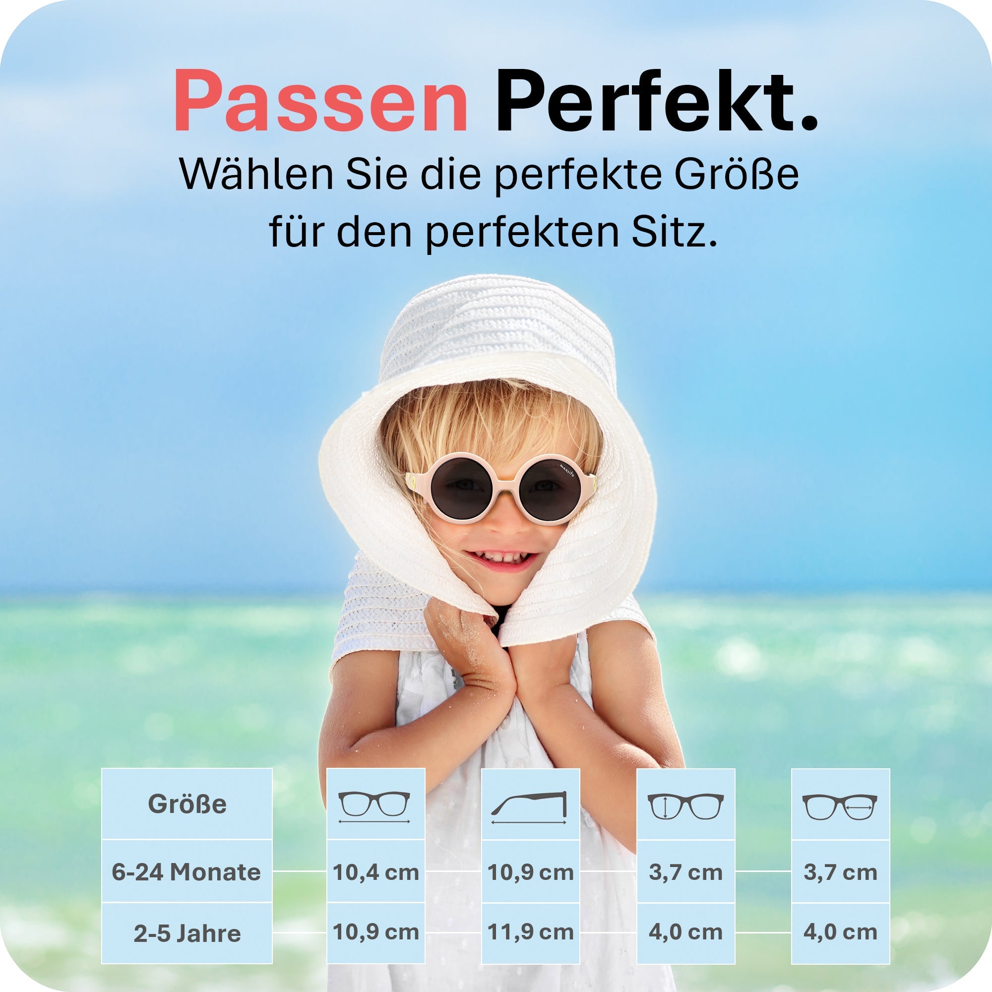 THE HIPPIE | 6 - 24 Monate & 2 - 5 Jahre - MAUSITO - Kindersonnenbrillen für Jungen und Mädchen