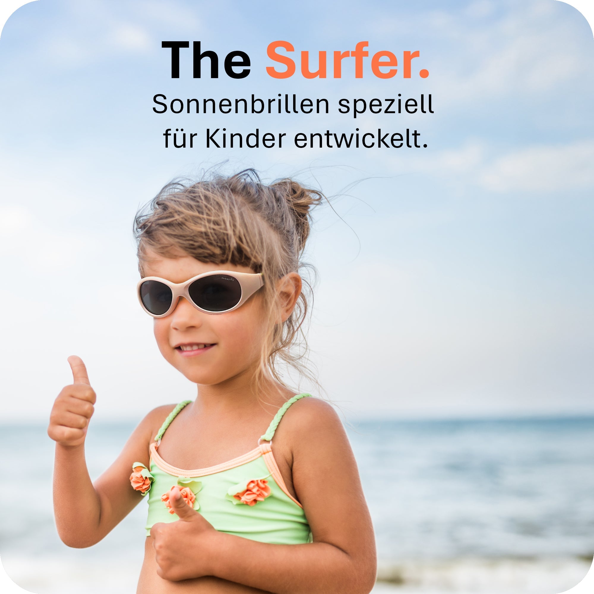 THE SURFER | 2 - 4 Jahre & 5 - 8 Jahre - MAUSITO - Kindersonnenbrillen für Jungen und Mädchen