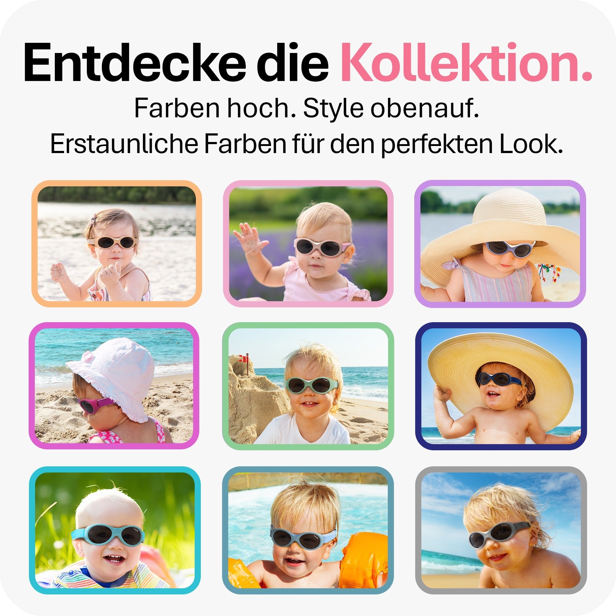 BABY SURFER | 0 - 18 Monate - MAUSITO - Kindersonnenbrillen für Jungen und Mädchen
