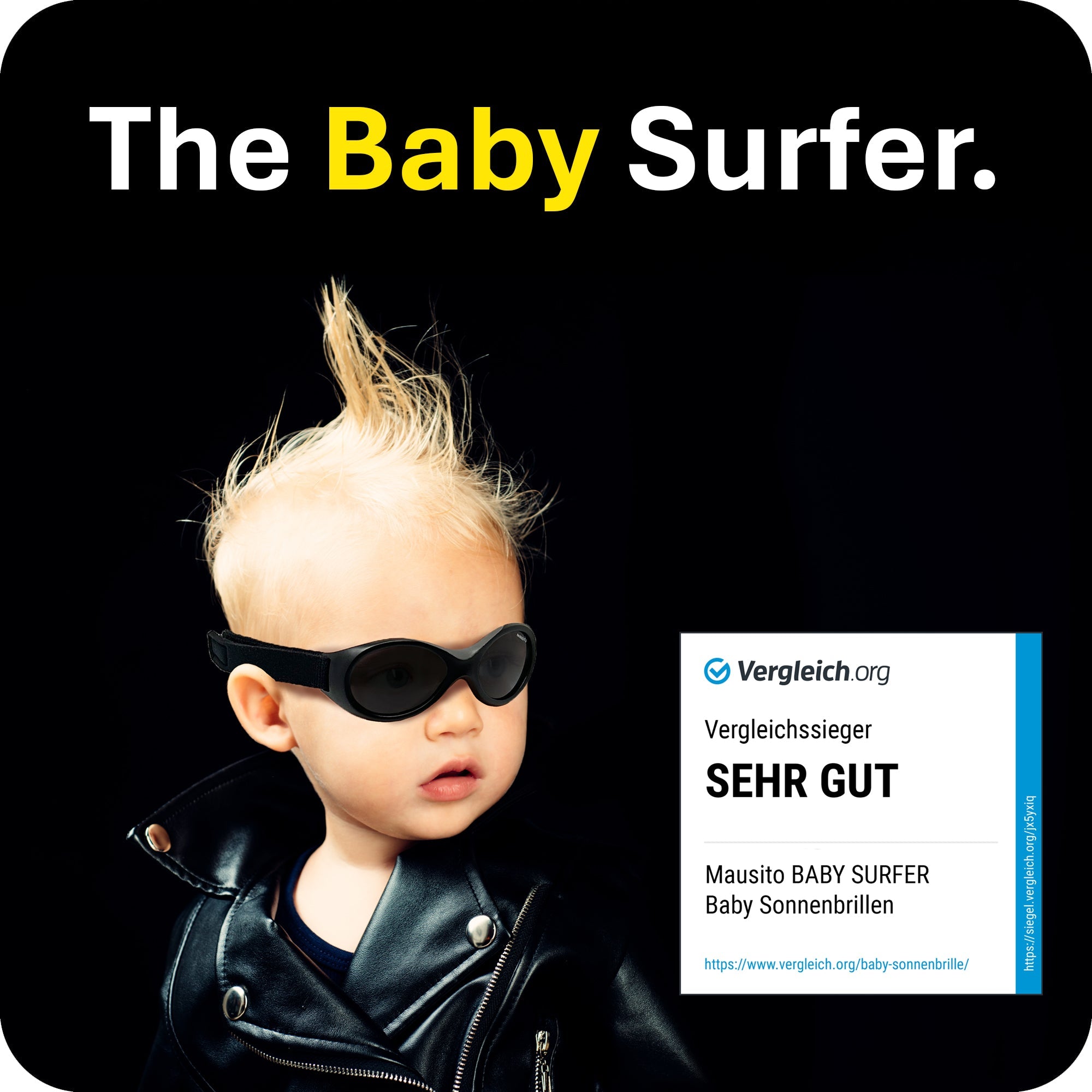 BABY SURFER - von 0 bis 18 Monaten - MAUSITO - Kindersonnenbrillen für Jungen und Mädchen