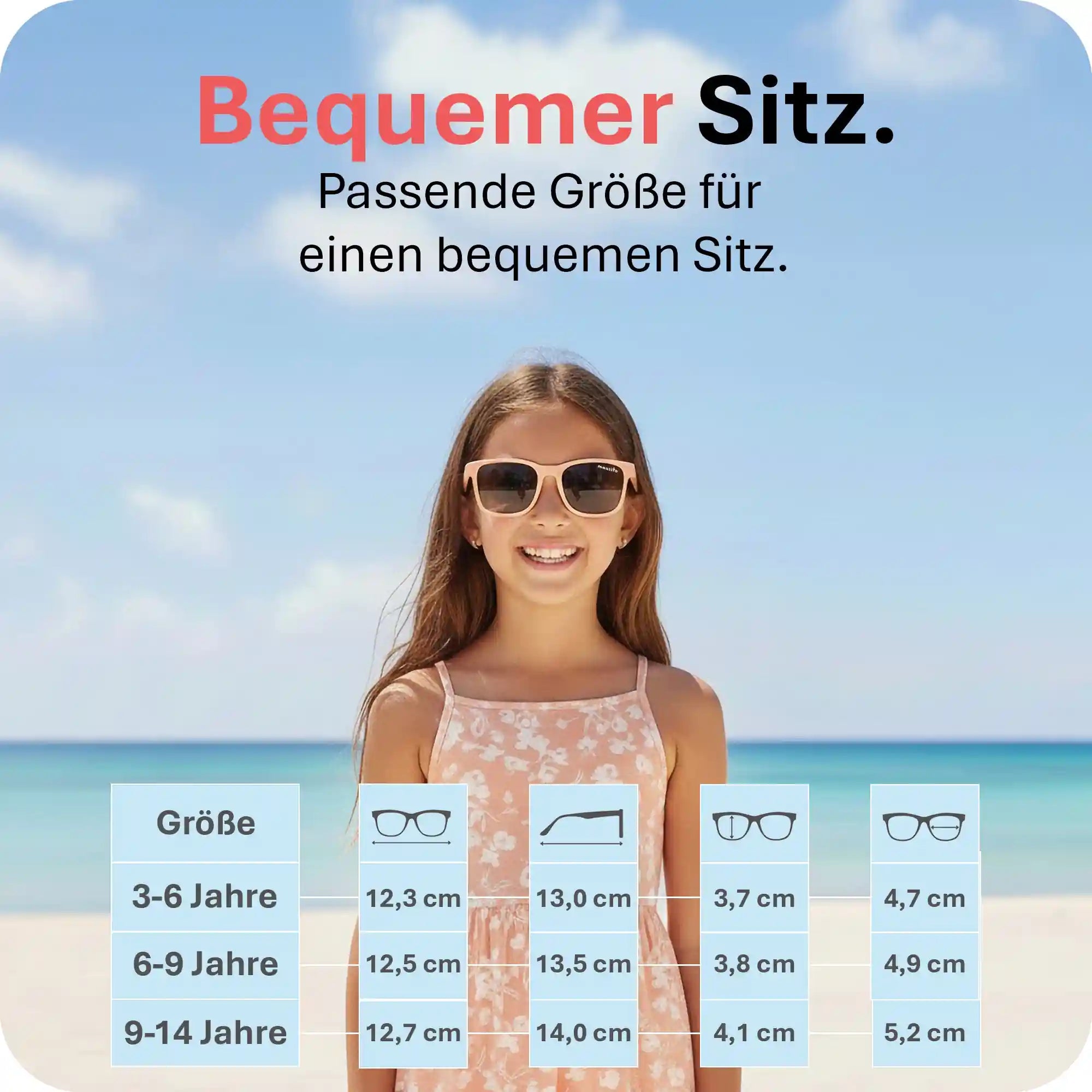 THE BOHO | 3 - 6 Jahre & 6 - 9 Jahre & 9 - 14 Jahre - MAUSITO - Kindersonnenbrillen für Jungen und Mädchen