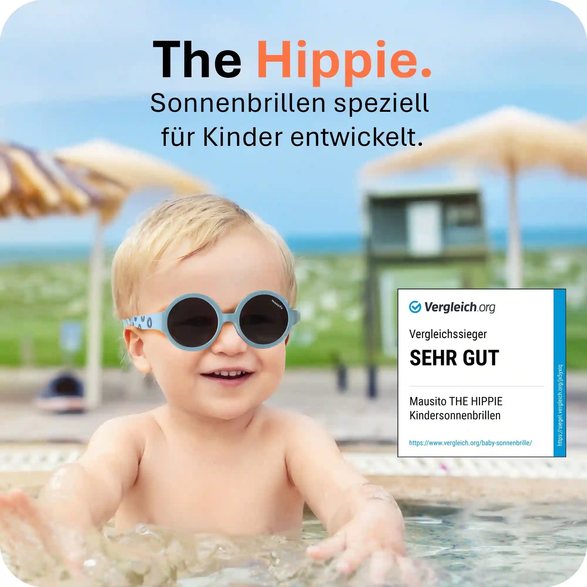 THE HIPPIE | 6 - 24 Monate & 2 - 5 Jahre - MAUSITO - Kindersonnenbrillen für Jungen und Mädchen