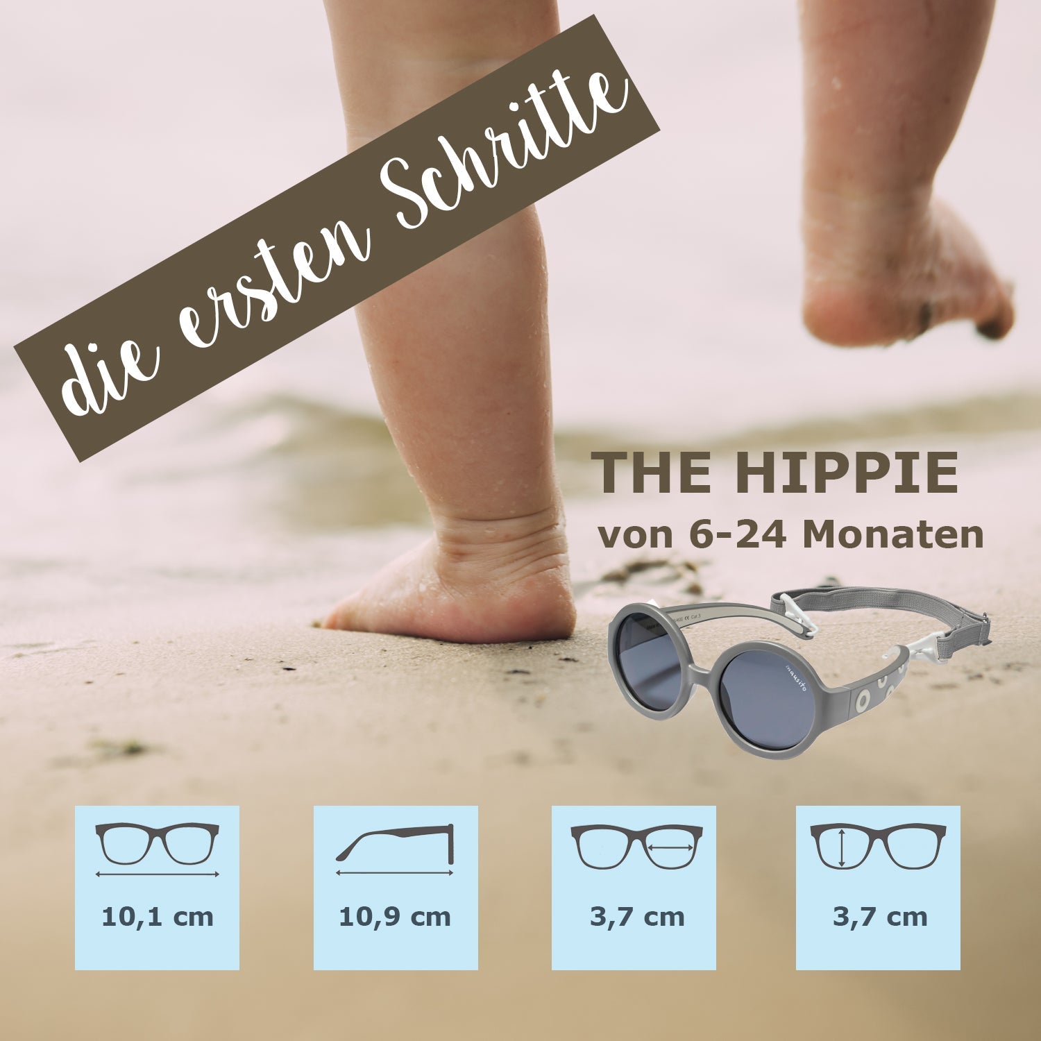 THE HIPPIE | 6 - 24 Monate & 2 - 5 Jahre - MAUSITO - Kindersonnenbrillen für Jungen und Mädchen