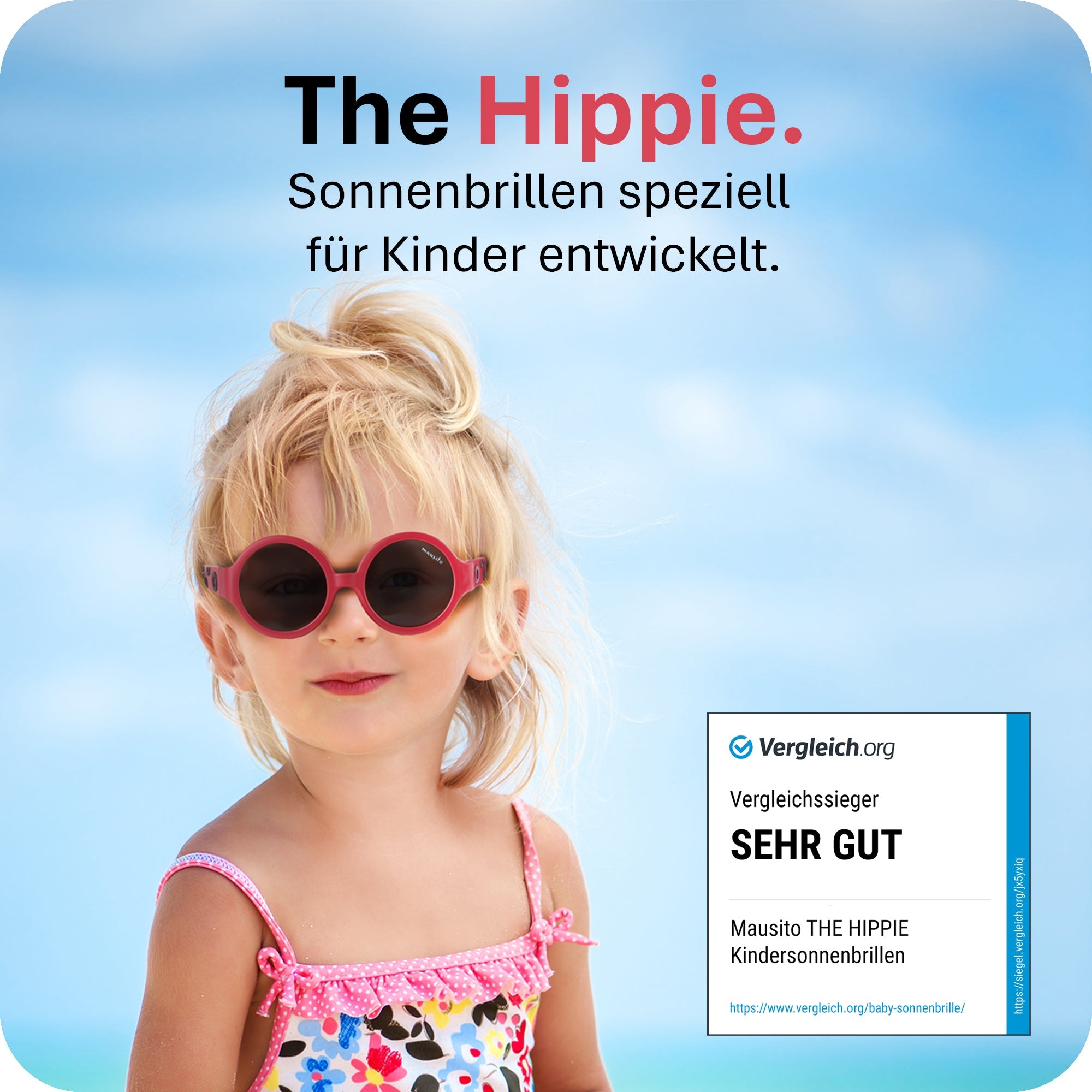 THE HIPPIE | 6 - 24 Monate & 2 - 5 Jahre - MAUSITO - Kindersonnenbrillen für Jungen und Mädchen