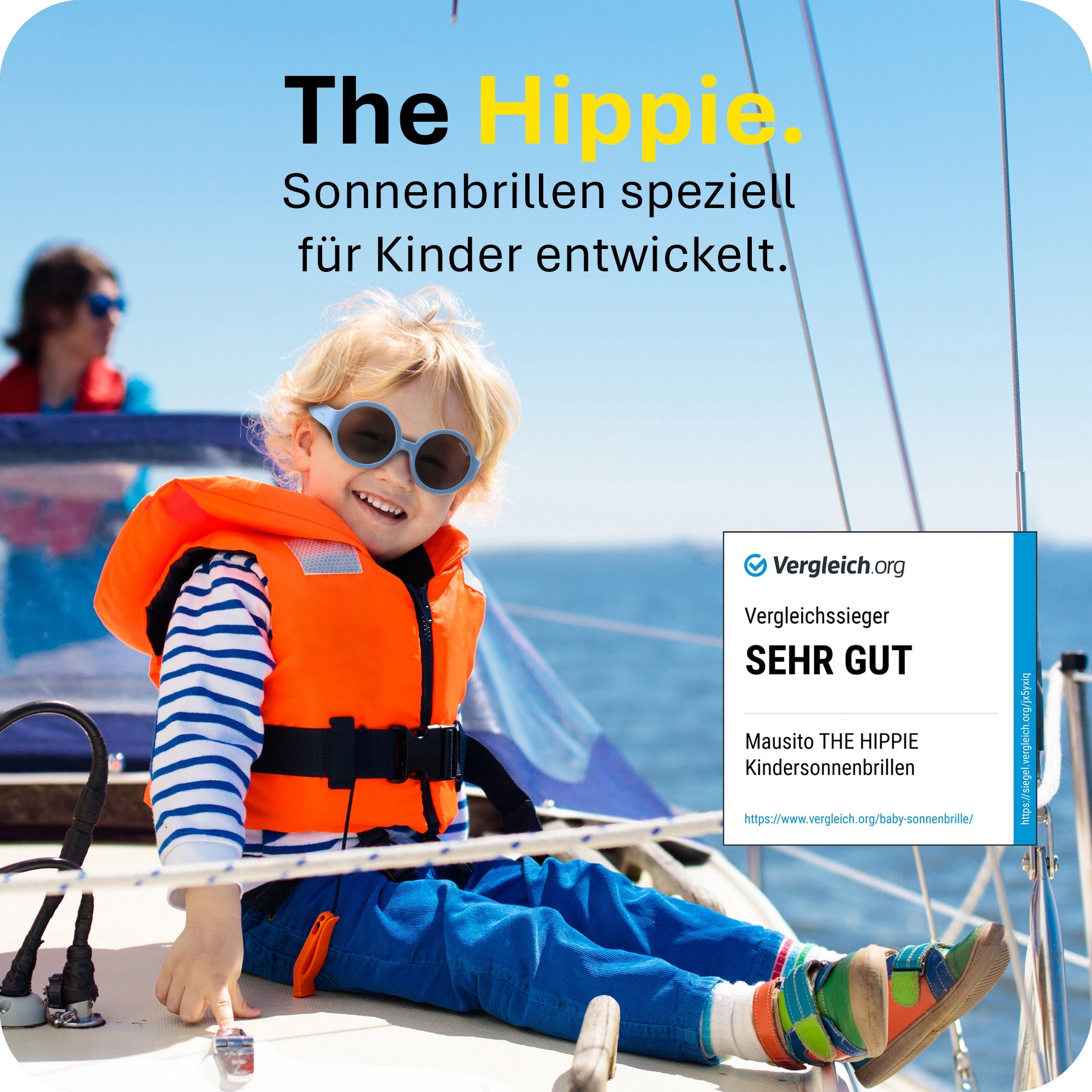 THE HIPPIE | 6 - 24 Monate & 2 - 5 Jahre - MAUSITO - Kindersonnenbrillen für Jungen und Mädchen