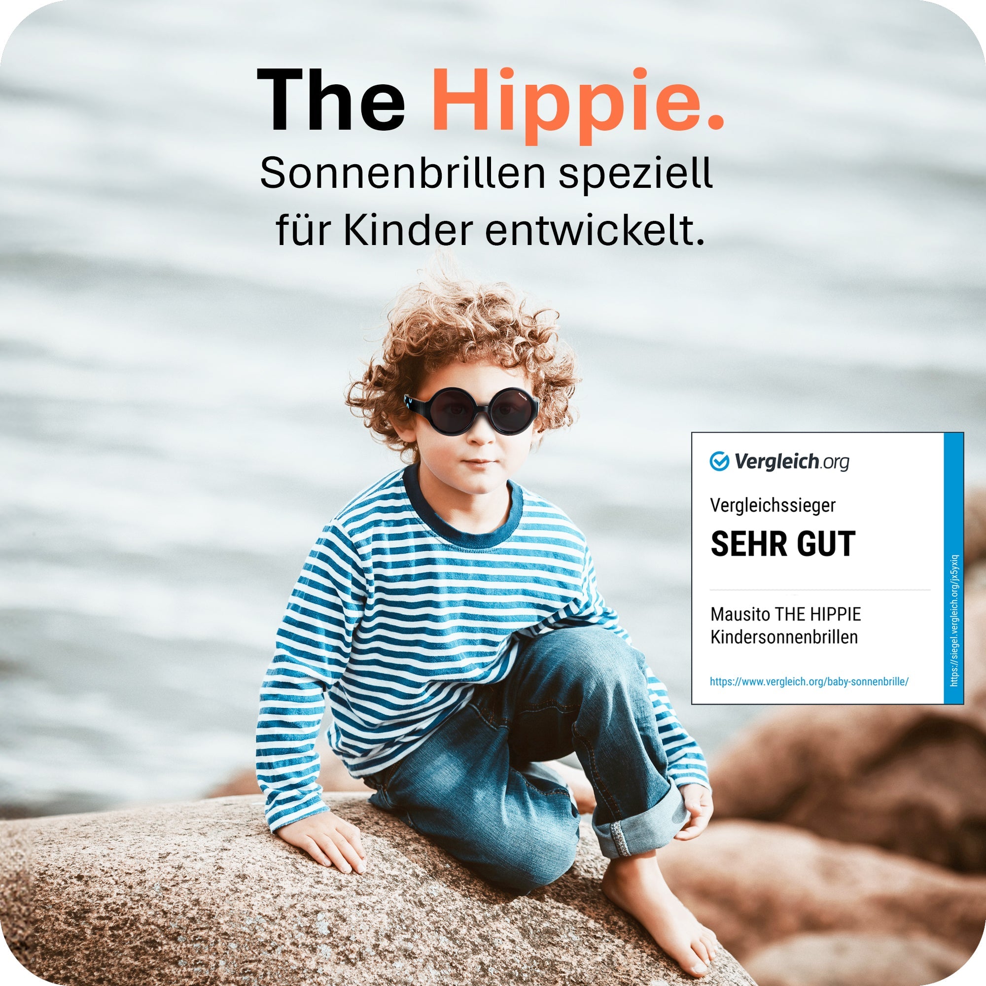 THE HIPPIE | 6 - 24 Monate & 2 - 5 Jahre - MAUSITO - Kindersonnenbrillen für Jungen und Mädchen
