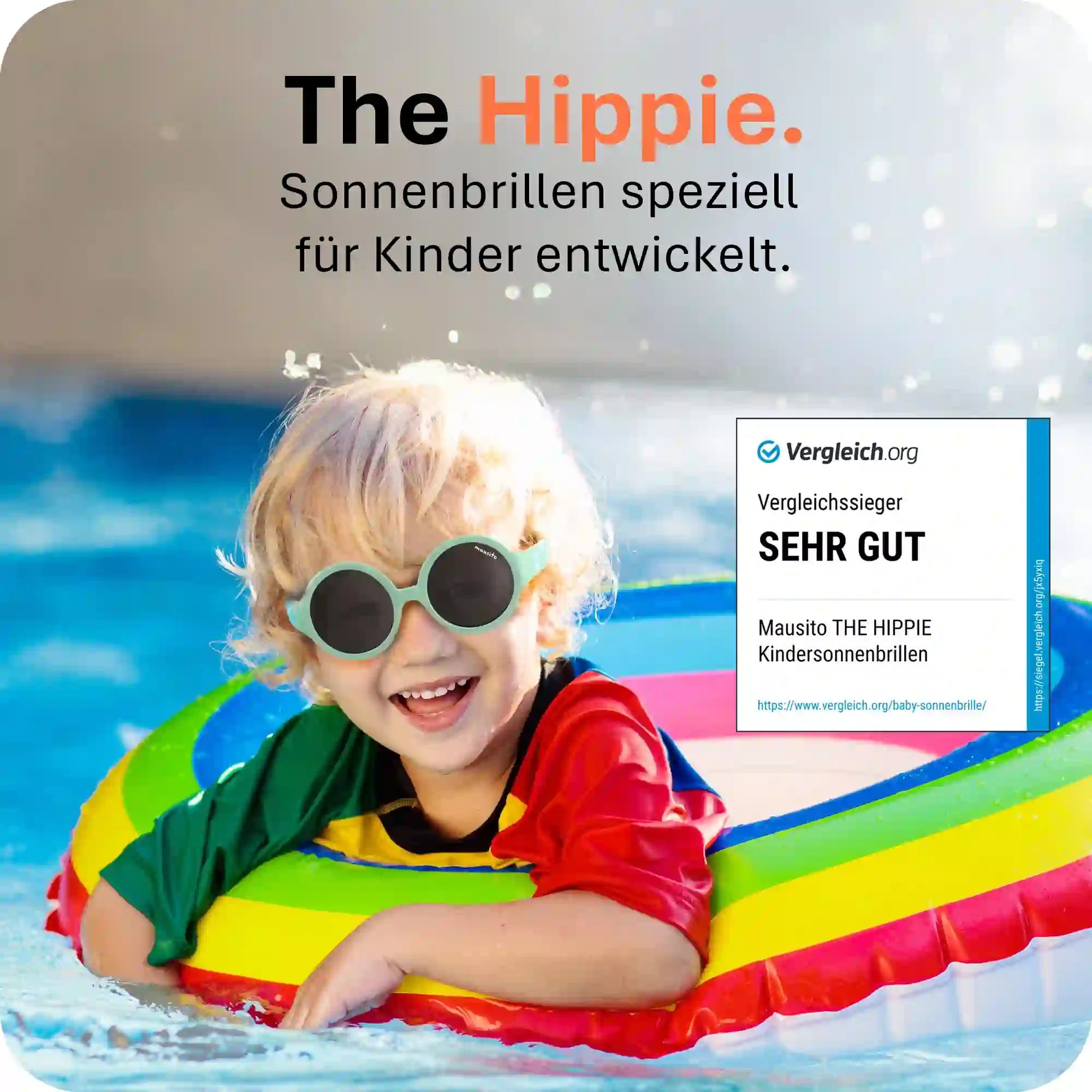 THE HIPPIE | 6 - 24 Monate & 2 - 5 Jahre - MAUSITO - Kindersonnenbrillen für Jungen und Mädchen