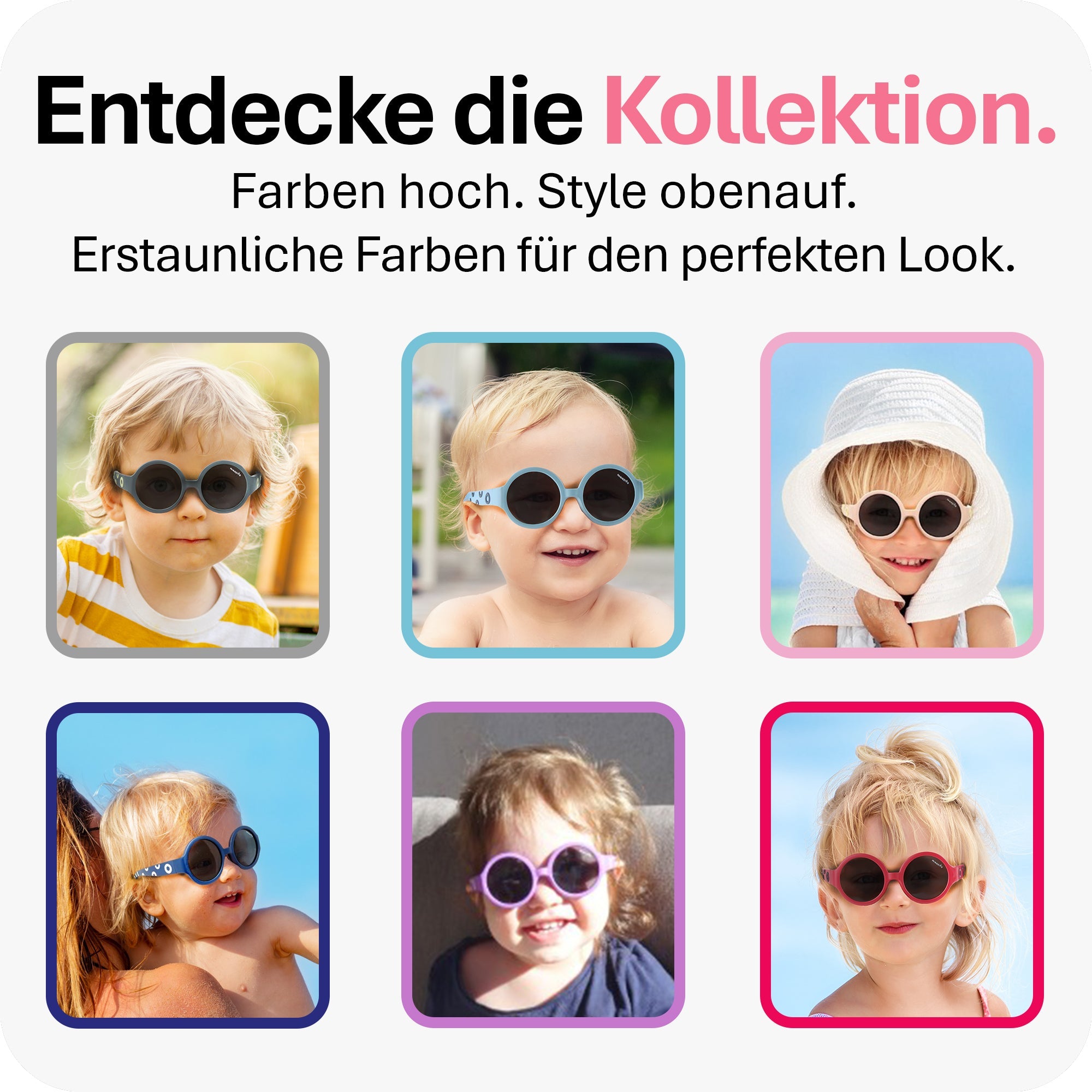 THE HIPPIE - von 6 - 24 Monaten & von 2 - 5 Jahren - MAUSITO - Kindersonnenbrillen für Jungen und Mädchen