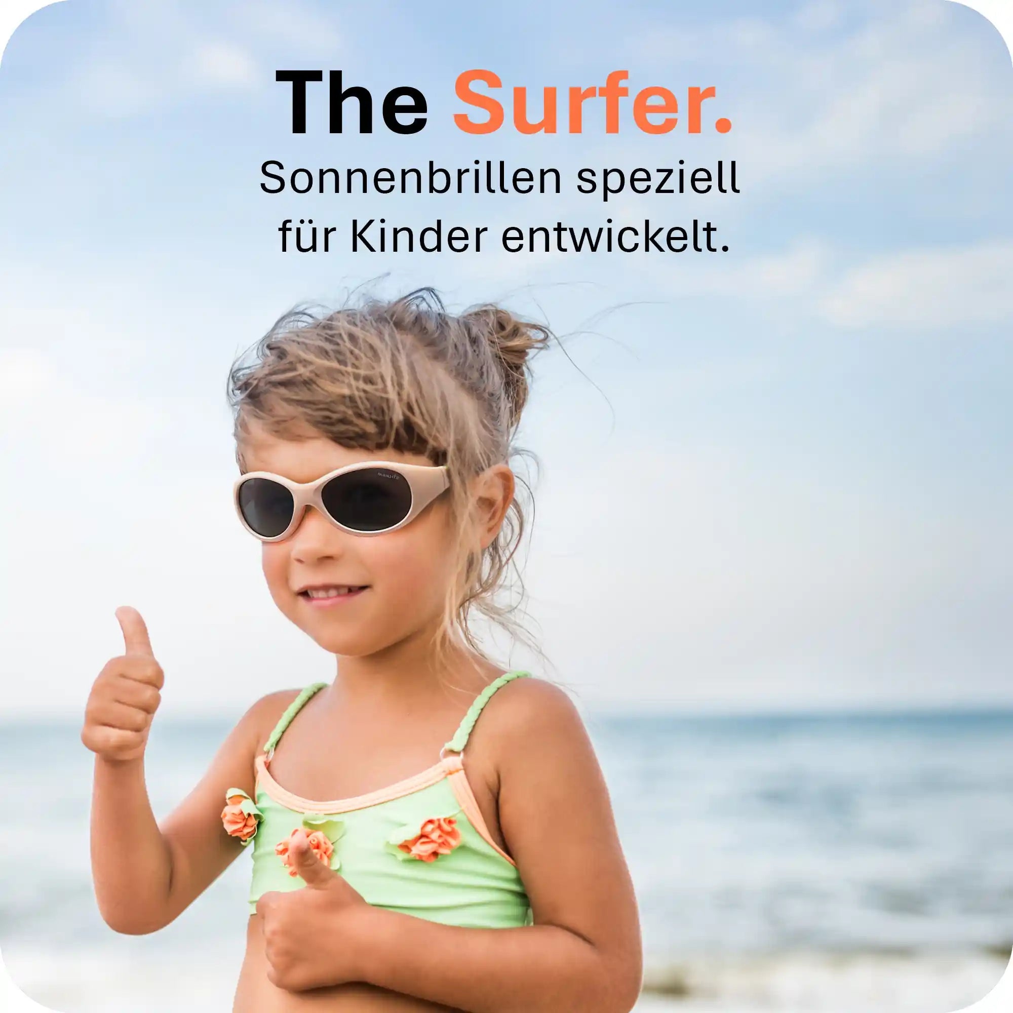 THE SURFER | 2 - 4 Jahre & 5 - 8 Jahre - MAUSITO - Kindersonnenbrillen für Jungen und Mädchen
