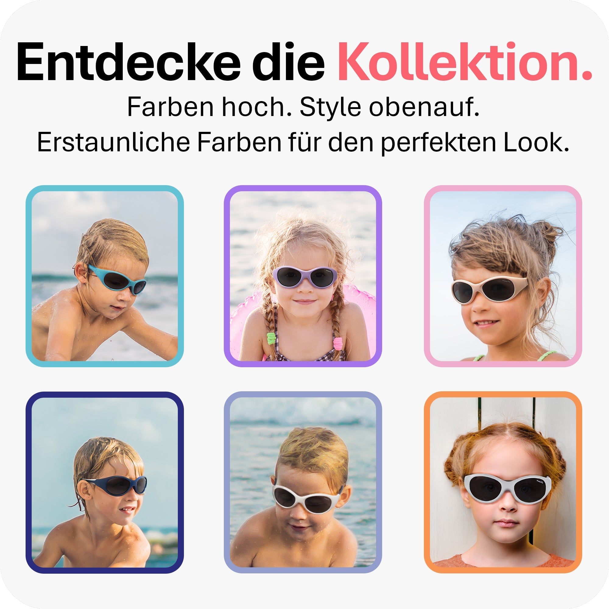 THE SURFER - von 2 - 4 Jahren & von 5 - 8 Jahren - MAUSITO - Kindersonnenbrillen für Jungen und Mädchen