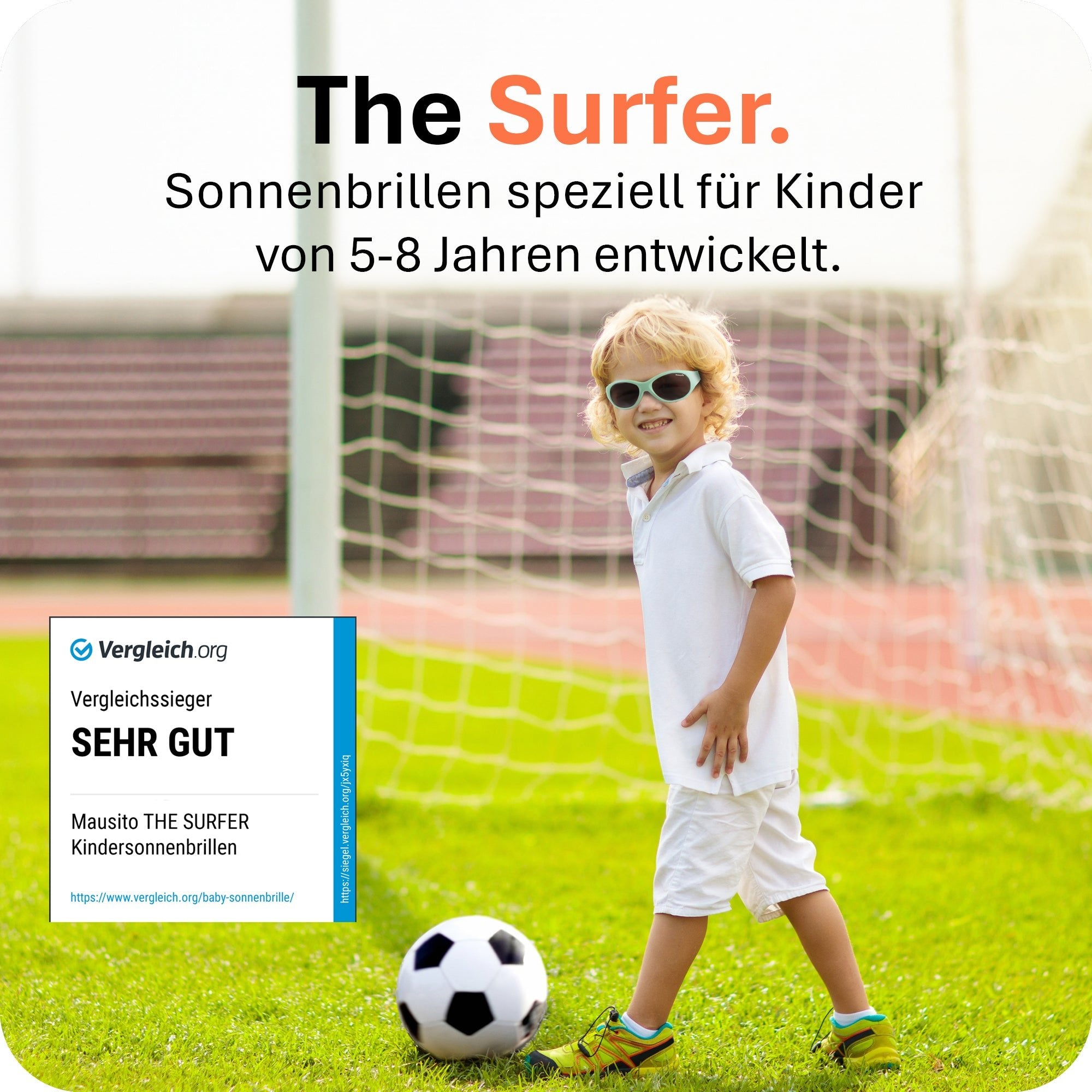 THE SURFER - von 2 - 4 Jahren & von 5 - 8 Jahren - MAUSITO - Kindersonnenbrillen für Jungen und Mädchen