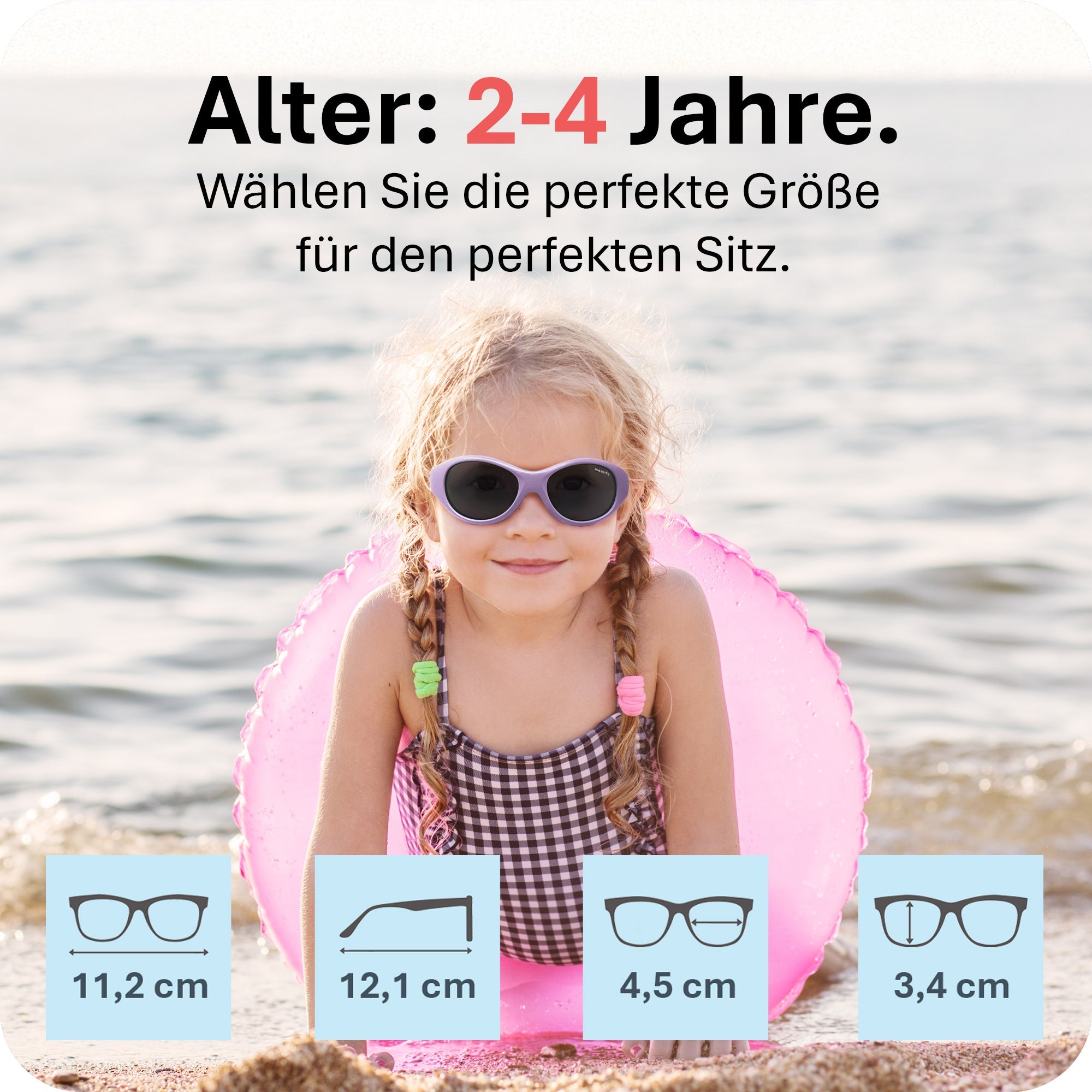 THE SURFER - von 2 - 4 Jahren & von 5 - 8 Jahren - MAUSITO - Kindersonnenbrillen für Jungen und Mädchen