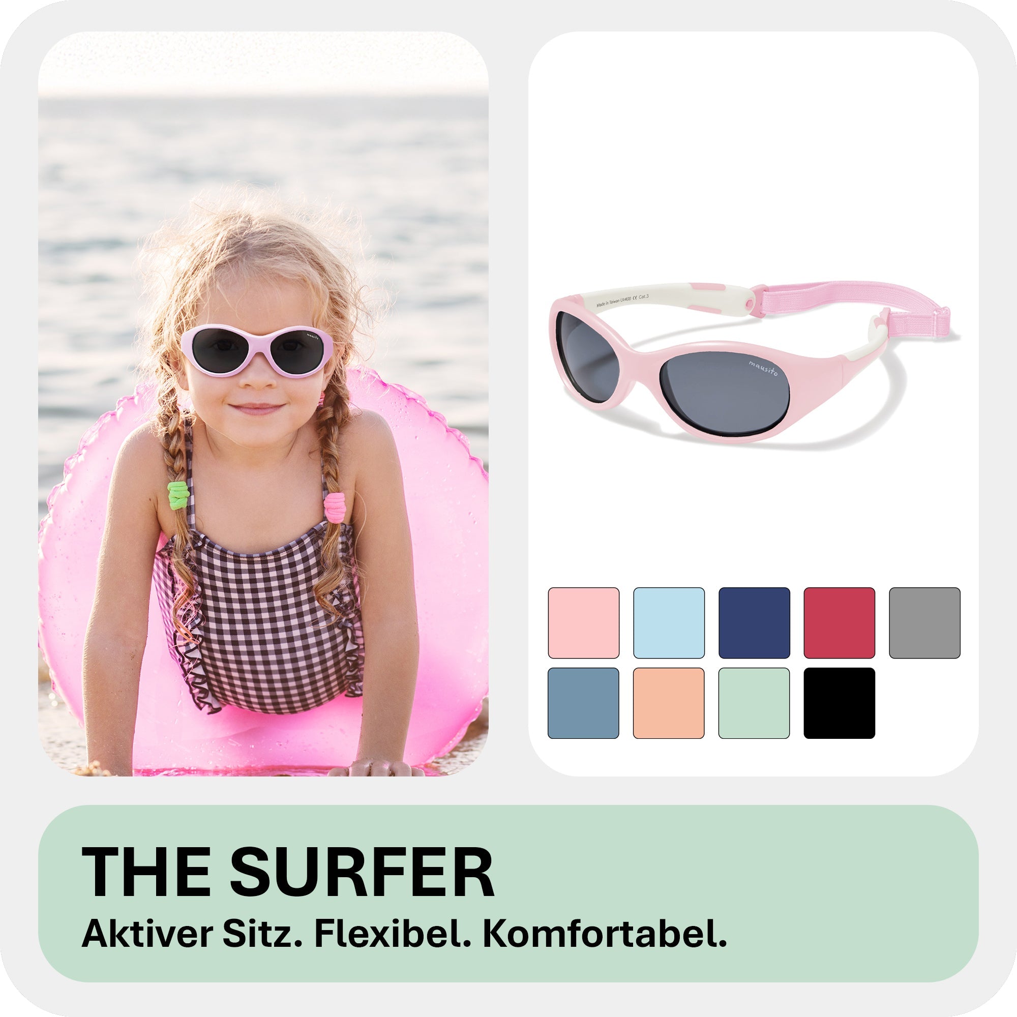 THE SURFER - von 2 bis 4 Jahren - MAUSITO - Kindersonnenbrillen für Jungen und Mädchen