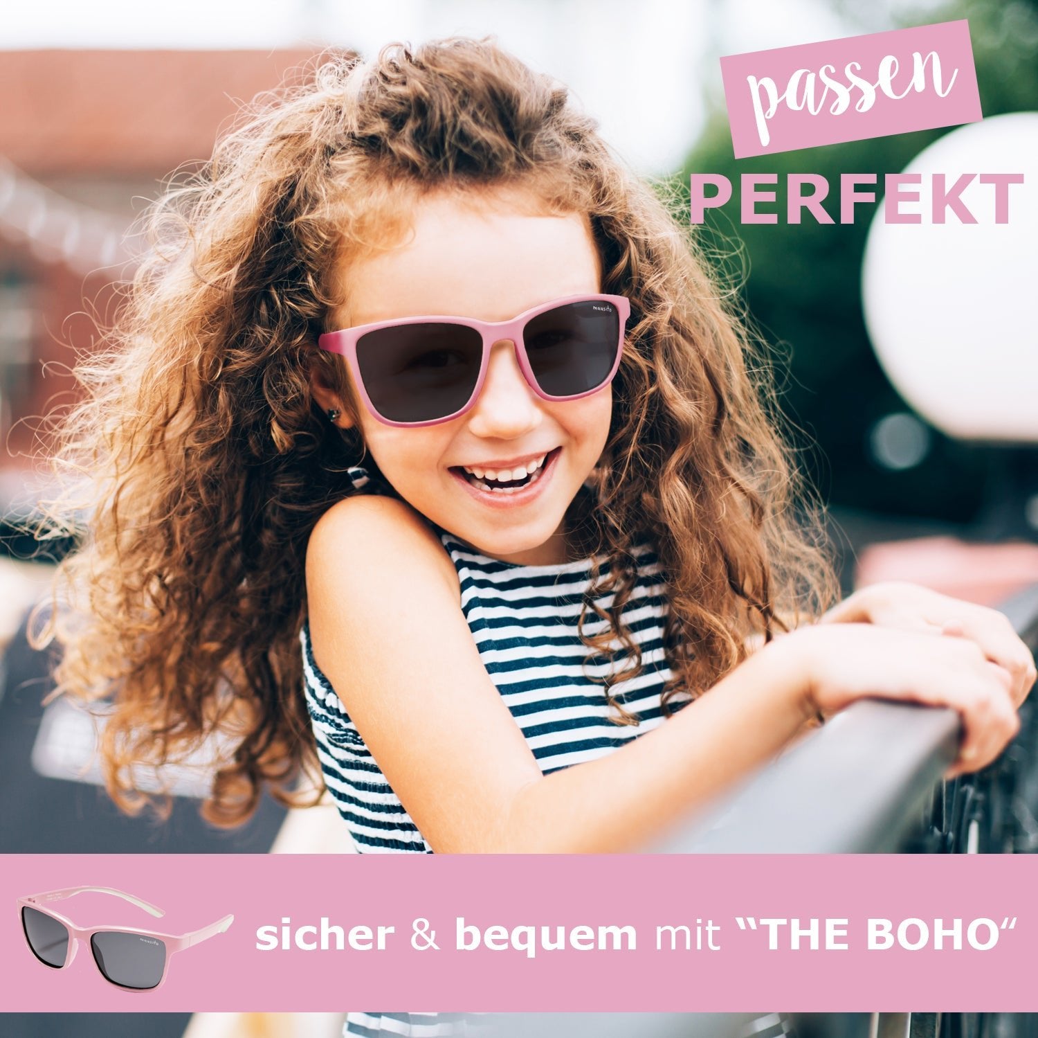 THE BOHO - von 4 -7 Jahren - in 3 schönen Farben - MAUSITO - Kindersonnenbrillen für Jungen und Mädchen